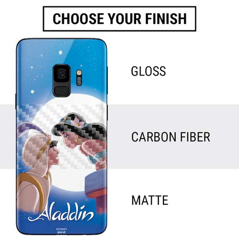 Disney Aladdin and Princess Jasmine Kiss Galaxy S9 Skin